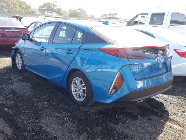 JTDKARFP0H3067092 - 2017 TOYOTA PRIUS PRIM ლურჯი ფოტო 3