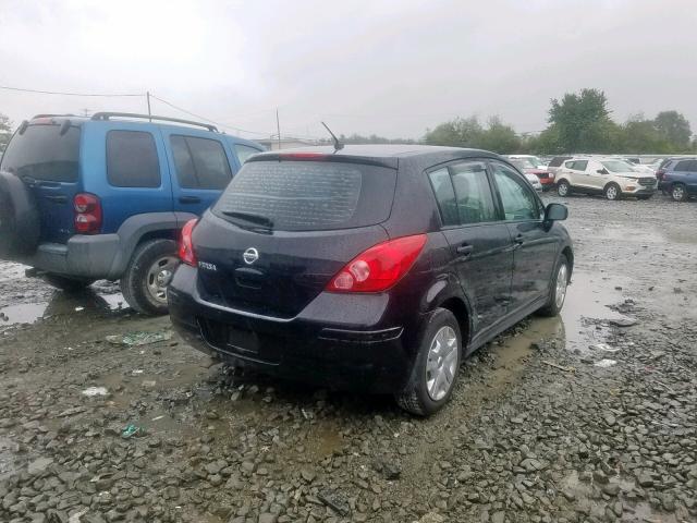 3N1BC1CP0AL444761 - 2010 NISSAN VERSA S BLACK photo 4