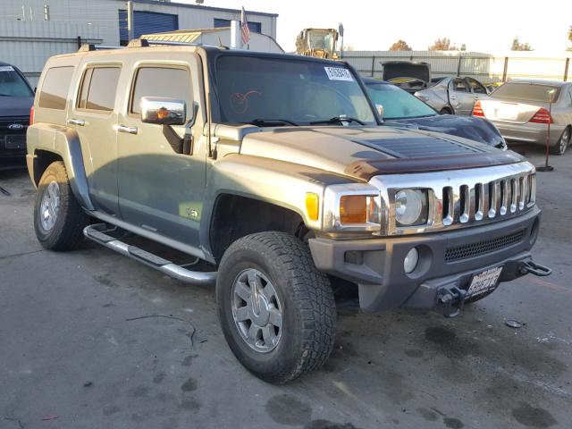 5GTDN13EX78159015 - 2007 HUMMER H3 GRAY photo 1