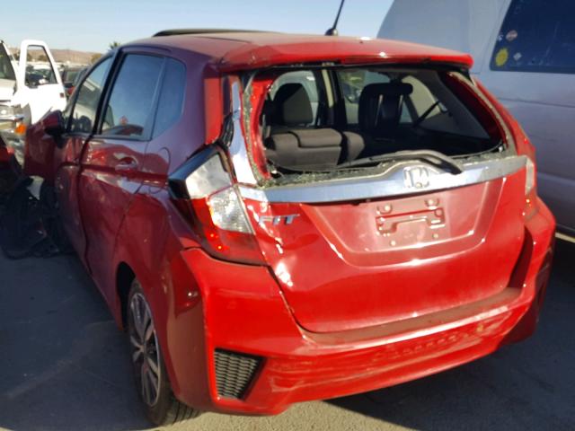 JHMGK5H74GX016614 - 2016 HONDA FIT EX RED photo 3