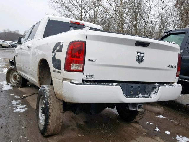 3C6UR5DLXDG569455 - 2013 RAM 2500 SLT WHITE photo 3