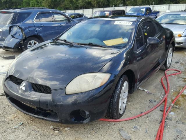 4A3AK24F67E007117 - 2007 MITSUBISHI ECLIPSE GS BLACK photo 2