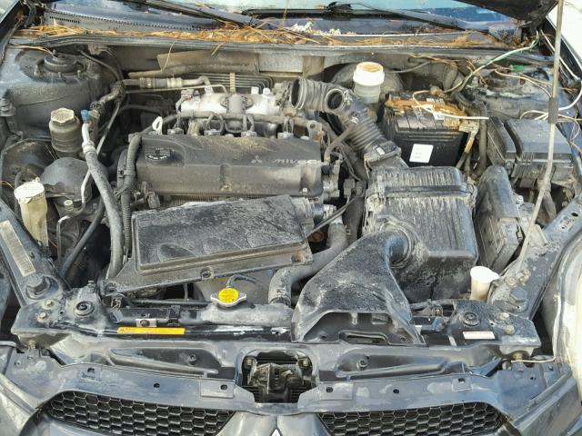 4A3AK24F67E007117 - 2007 MITSUBISHI ECLIPSE GS BLACK photo 7