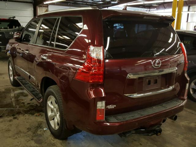 JTJJM7FXXB5027599 - 2011 LEXUS GX PREMIUM MAROON photo 3