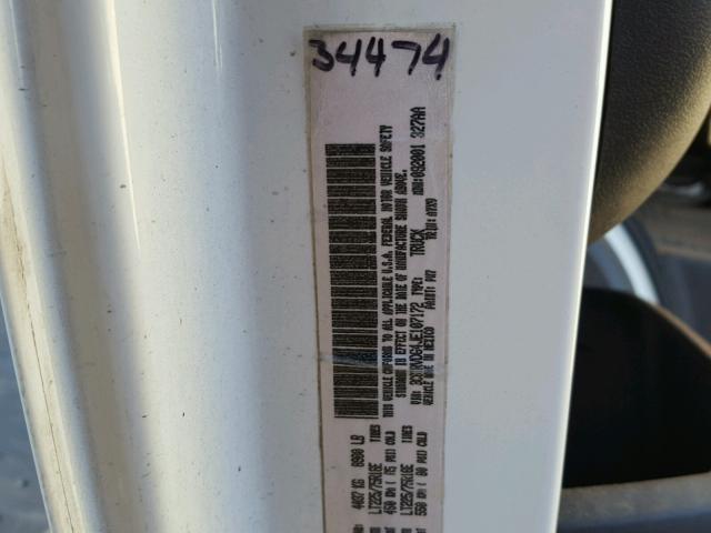 3C6TRVDG4JE107172 - 2018 RAM PROMASTER 白色 照片 10