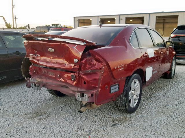 2G1WB5EK5A1170459 - 2010 CHEVROLET IMPALA LT RED photo 4