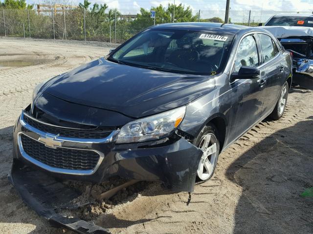 1G11C5SL4FF106403 - 2015 CHEVROLET MALIBU 1LT BLACK photo 2