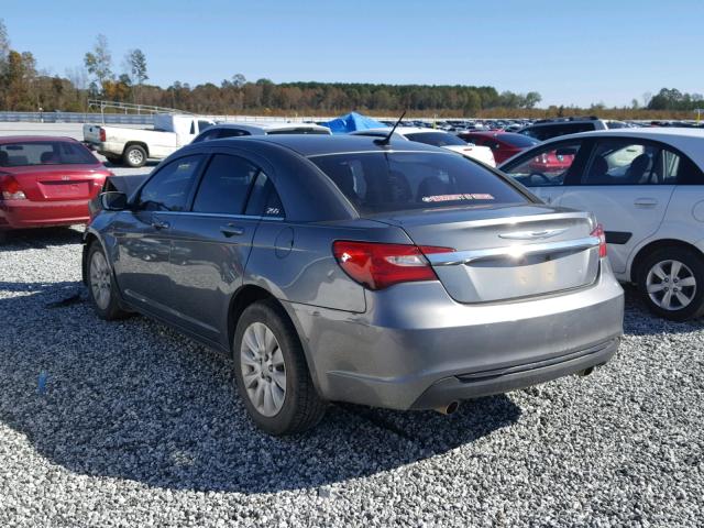 1C3CCBBG8CN258269 - 2012 CHRYSLER 200 TOURIN GRAY photo 3