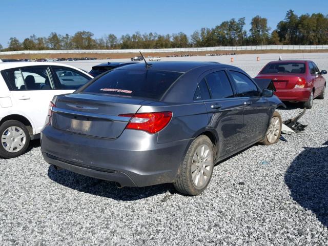 1C3CCBBG8CN258269 - 2012 CHRYSLER 200 TOURIN GRAY photo 4