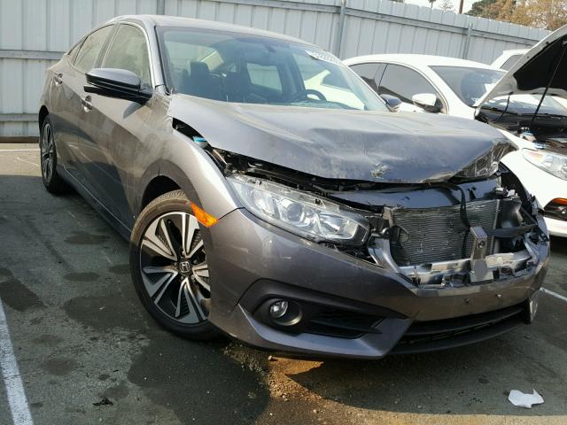 JHMFC1F76JX016397 - 2018 HONDA CIVIC EXL GRAY photo 1