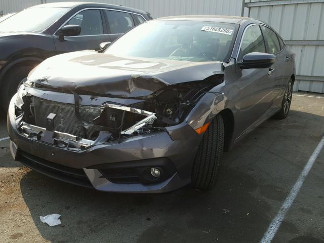 JHMFC1F76JX016397 - 2018 HONDA CIVIC EXL GRAY photo 2