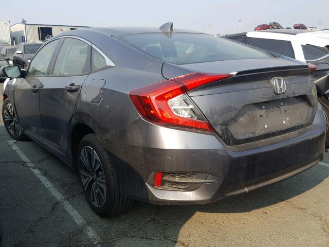 JHMFC1F76JX016397 - 2018 HONDA CIVIC EXL GRAY photo 3