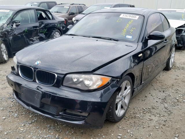 WBAUP73558VF09559 - 2008 BMW 128 I BLACK photo 2