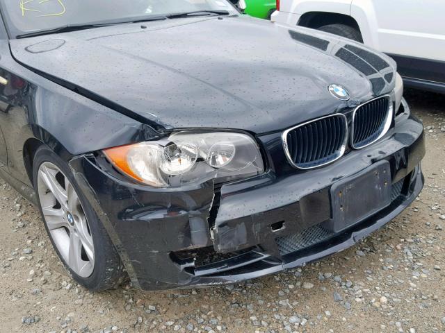 WBAUP73558VF09559 - 2008 BMW 128 I BLACK photo 9