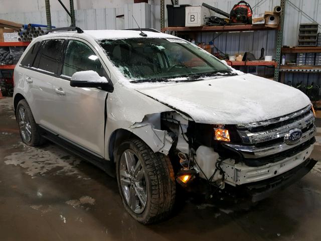 2FMDK3J97CBA33540 - 2012 FORD EDGE SEL WHITE photo 1