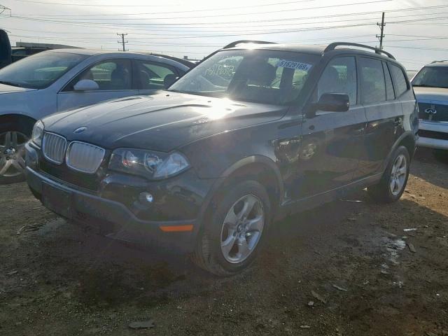 WBXPC93418WJ20474 - 2008 BMW X3 3.0SI BLACK photo 2