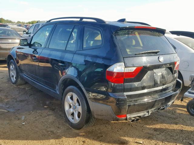 WBXPC93418WJ20474 - 2008 BMW X3 3.0SI BLACK photo 3