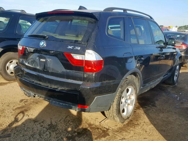 WBXPC93418WJ20474 - 2008 BMW X3 3.0SI BLACK photo 4