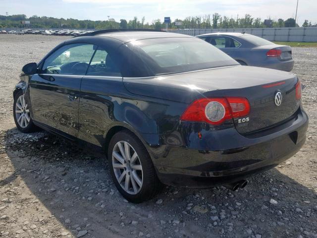 WVWFA71F17V036330 - 2007 VOLKSWAGEN EOS 2.0T L BLACK photo 3