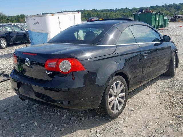 WVWFA71F17V036330 - 2007 VOLKSWAGEN EOS 2.0T L BLACK photo 4