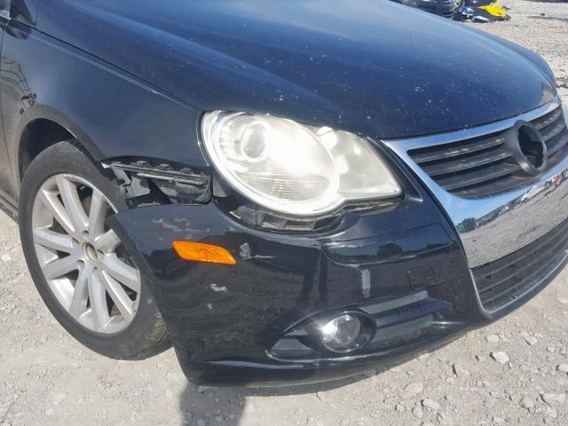 WVWFA71F17V036330 - 2007 VOLKSWAGEN EOS 2.0T L BLACK photo 9