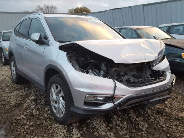 5J6RM4H7XFL069607 - 2015 HONDA CR-V EXL SILVER photo 1