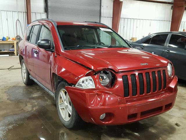 1J8FF47W17D265421 - 2007 JEEP COMPASS RED photo 1