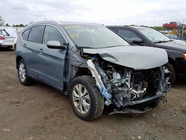 JHLRM4H71CC007047 - 2012 HONDA CR-V EXL GREEN photo 1