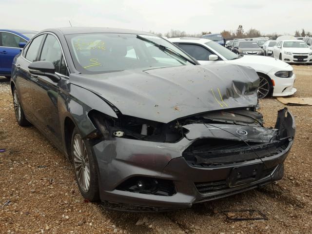 3FA6P0K90GR197236 - 2016 FORD FUSION TIT GRAY photo 1