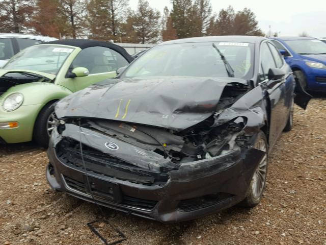 3FA6P0K90GR197236 - 2016 FORD FUSION TIT GRAY photo 2