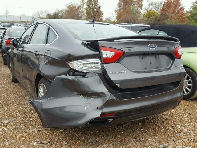 3FA6P0K90GR197236 - 2016 FORD FUSION TIT GRAY photo 3