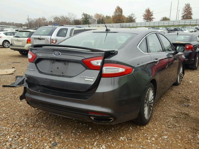 3FA6P0K90GR197236 - 2016 FORD FUSION TIT GRAY photo 4