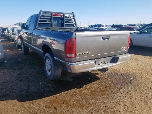 3D7KS28C05G840673 - 2005 DODGE RAM 2500 S Boz foto 3