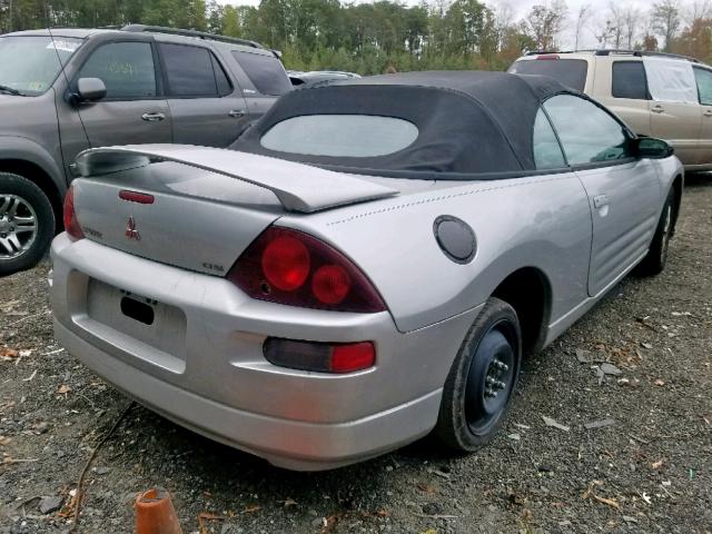 4A3AE45G21E203086 - 2001 MITSUBISHI ECLIPSE SP SILVER photo 4