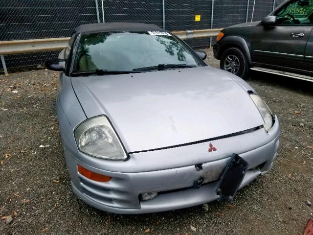 4A3AE45G21E203086 - 2001 MITSUBISHI ECLIPSE SP SILVER photo 9