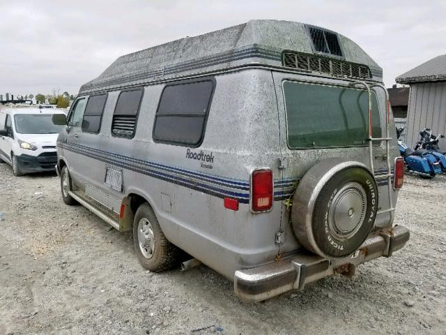 2B7HB23Y0JK180526 - 1988 DODGE RAM VAN B2 GRAY photo 3