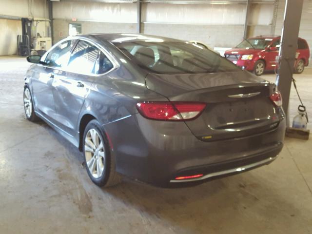 1C3CCCAB5FN569934 - 2015 CHRYSLER 200 LIMITE GRAY photo 3