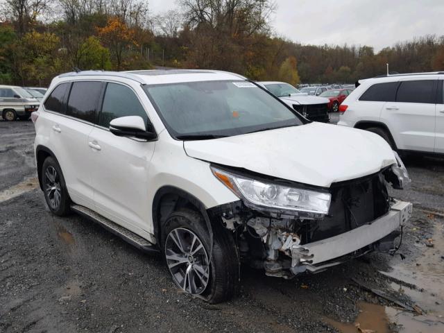 5TDJKRFH0GS348808 - 2016 TOYOTA HIGHLANDER თეთრი ფოტო 1