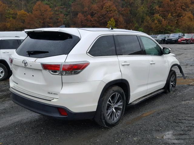 5TDJKRFH0GS348808 - 2016 TOYOTA HIGHLANDER თეთრი ფოტო 4