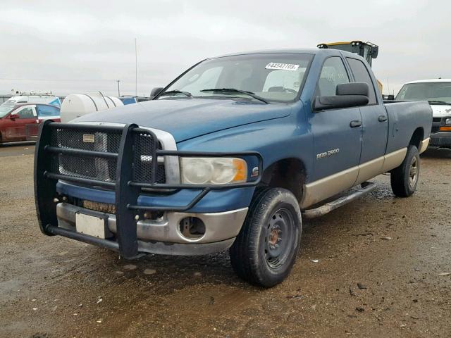 3D7KU28C74G202543 - 2004 DODGE RAM 2500 S BLUE photo 2