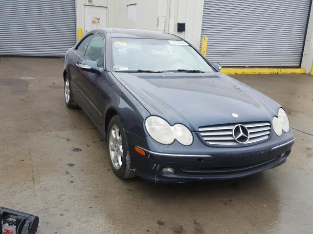 WDBTJ65J73F016615 - 2003 MERCEDES-BENZ CLK 320C BLUE photo 1