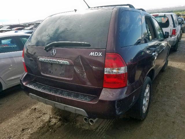 2HNYD18892H505535 - 2002 ACURA MDX TOURIN MAROON photo 4