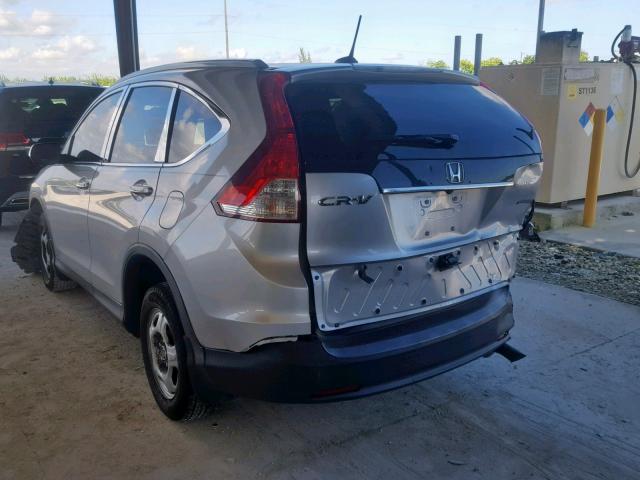 2HKRM3H73EH554898 - 2014 HONDA CR-V EXL SILVER photo 3