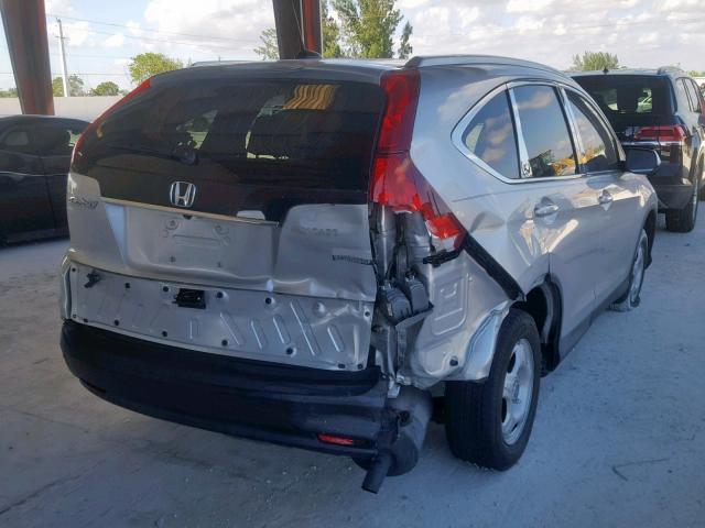 2HKRM3H73EH554898 - 2014 HONDA CR-V EXL SILVER photo 4