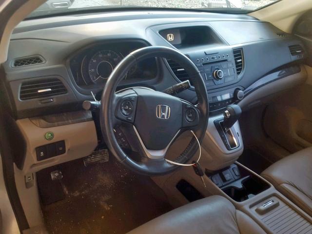 2HKRM3H73EH554898 - 2014 HONDA CR-V EXL SILVER photo 9