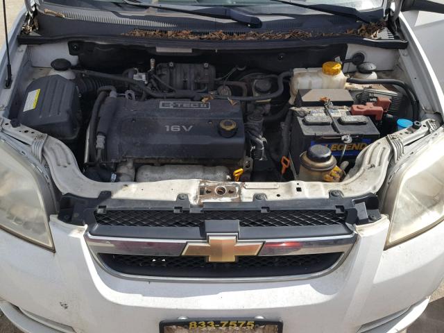 KL1TD56677B120099 - 2007 CHEVROLET AVEO BASE Ağ foto 7