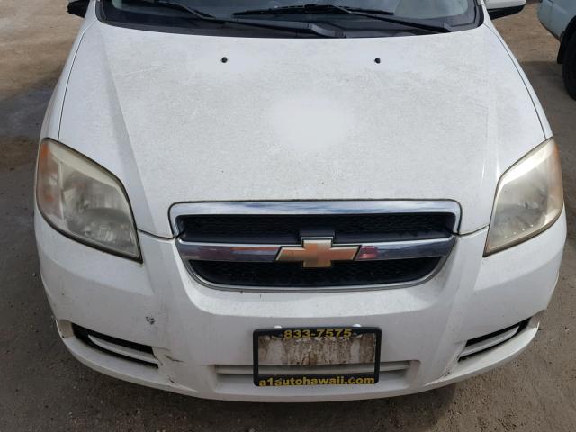 KL1TD56677B120099 - 2007 CHEVROLET AVEO BASE Ağ foto 9