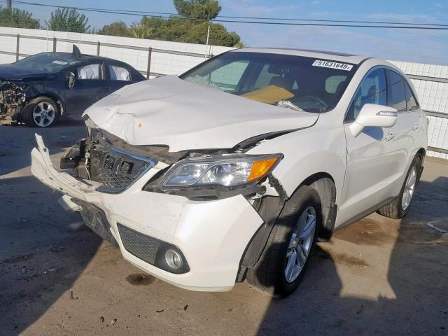 5J8TB4H51FL017445 - 2015 ACURA RDX TECHNO WHITE photo 2