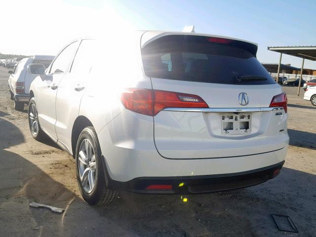 5J8TB4H51FL017445 - 2015 ACURA RDX TECHNO WHITE photo 3