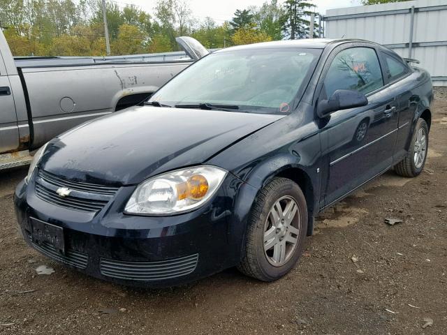 1G1AL15F077386766 - 2007 CHEVROLET COBALT LT BLACK photo 2